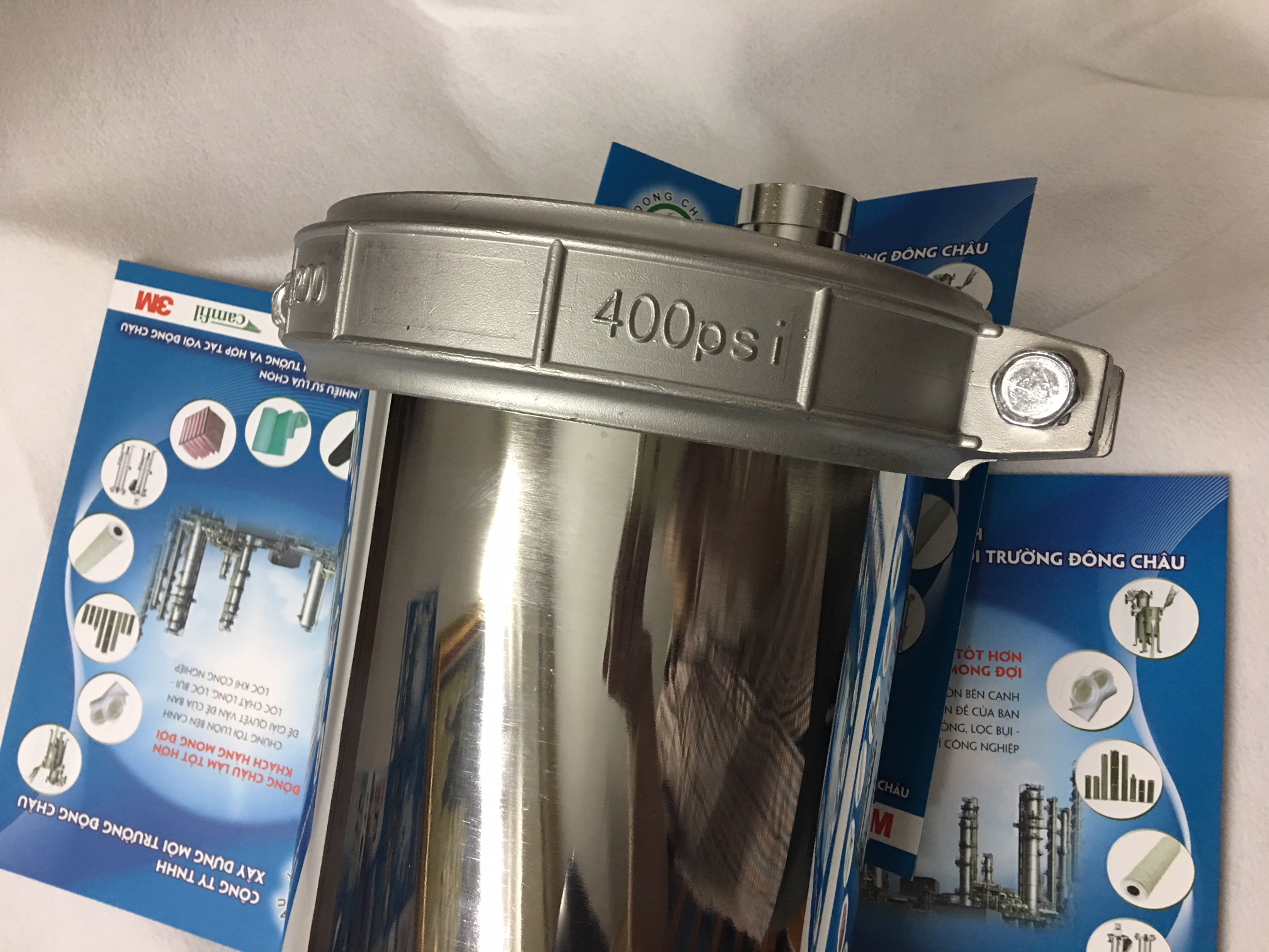 Vỏ chứa màng UF 8040 inox 304, 400 psi